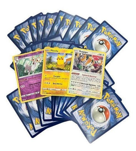 Lote De 20 Cartas Pokémon Brilhantes