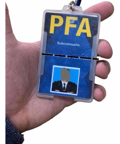 Porta Credencial Rigido Policia Pfa Nuevas Porta Tarjeta