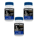 Kit C/ 3 Aminomix Gold 120g Vetnil Suplemento 120 Comprimido