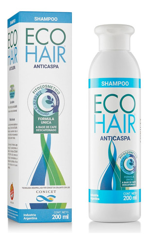 Shampoo Ecohair Anticaspa En Botella De 200ml Por 1 Unidad