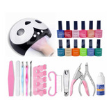 Kit Inicial X17u Semipermanent Uv/led Cabina 36w Manicuria