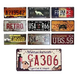 10 Placas Decorativas Vintage Poster Decorativa Metal