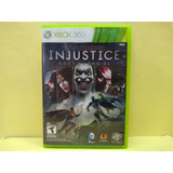 Injustice Gods Among Us Xbox 360 Standard Edition Usado.