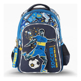 Mochila Footy Escolar Espalda 18 Con Luz Led 