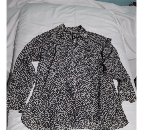 Camisa Cacharel Made In Italy Animal Print Talle L 40 