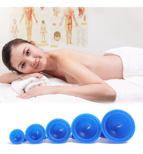 12 Copos Silicone Ventosaterapia Massagem Vácuo Anticelulite