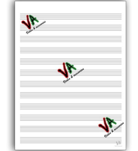 Pdf Hojas Para Imprimir Cuaderno Pautado Notas Música