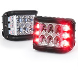 Par De Duallys Lateral Estrobo Ambar Rojo Jeep Led