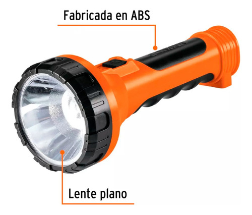 Linterna Recargable De Led 200 Lúmenes, Truper 19847 Color De La Luz Blanco