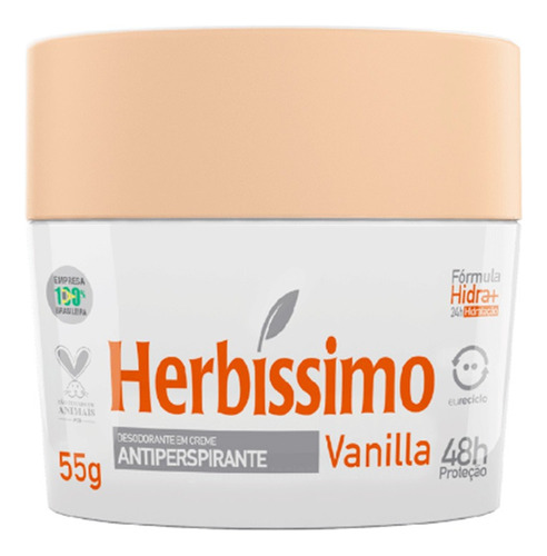 Desodorante Em Creme Herbíssimo Antitranspirante 55g