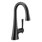 Grifo Bar Moen 6126bl Kurv Con Power Clean, Negro Mate