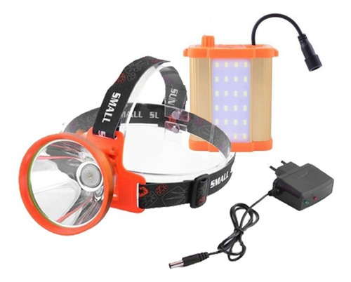 Foco De Caza Lampara Minera Foco Led 500w 300 Mts Alcance Color Naranja