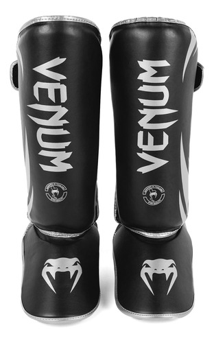 Venum Espinilleras Challenger Standup - Negro/plata - M