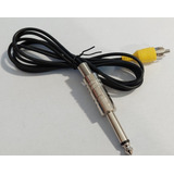 Cable Audio Adaptador 1 Plug 6,5mm Mono A 1 Rca Macho 1 Mt