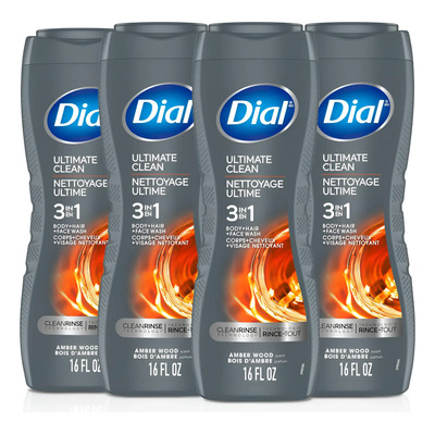 Dial Men 3in1 Cuerpo, Cabello Y Lavado De Cara, Olor A 16 Fl