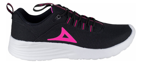 Tenis Running Mujer Pirma Sport 0248 Negro Fiusha Para Trote