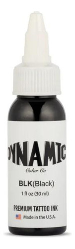 Tinta Profesional Tatuaje Dynamic Ink 1oz Black Estéril