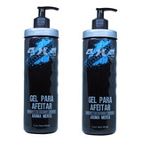 2 Pzs Gel Razurar/afeitar 4x4 Profesional Transparente 485ml