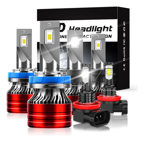 Kit Faros Luz Led H4 14000lm Para Hyundai Haz Alta/baja