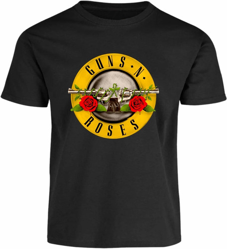 Playera Logo Guns And Roses Todas Las Tallas En Dtf