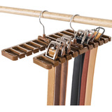 Daycount Pack Of 2 Tie Belt Organizer Storage Rack, Multifuc