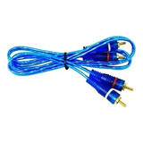 Cable Rca 2 Pulgadas Macho Oro Azul 6 Metros Mitzu