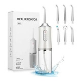 Irrigador Recarregavel Portatil Limpeza Oral Imediato Cor Branco