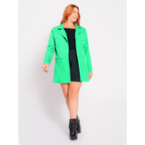 Blazer Sobretudo Alfaiataria Feminino Moda Blogueira