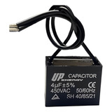 04 Peças Capacitor Quadrado Cbb61 50/60hz 2 Fios 4uf 450v