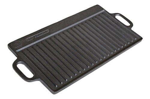 Plancha Reversible Plana + Grill Hierro Fundido Old Mountain