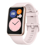 Huawei Watch Fit Active 1.64  Caja De  Fibra Polimérica Rose Gold, Malla  Sakura Pink De  Silicona Tia-b09