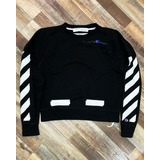 Poleron Off White X Champion Boxy Fit M Hombre Xl Mujer Original Usado