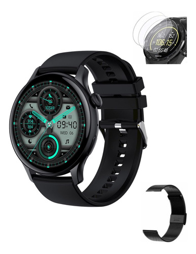 Smart Watch Dt 4 Mate Negro  C/ 2 Mallas + Vidrio Protector