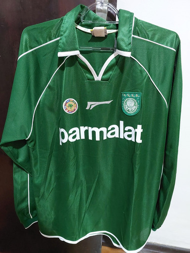 Camisa Palmeiras Parmalat Rhumell Manga Longa 2000
