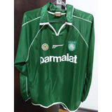Camisa Palmeiras Parmalat Rhumell Manga Longa 2000