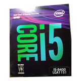 Procesador Gamer Intel Core I5-8400 + Cooler . Embalado New!