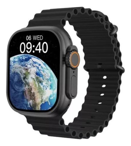 Relógio Smartwatch X8 Ultra Tela Hd 49mm (laranja) Caixa Branco Pulseira Preto Bisel Preto