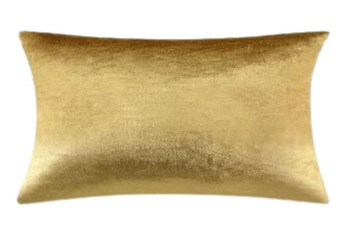 Cojín Decorativo Dorado Velvet Terciopelo Sala 50x30 1pza