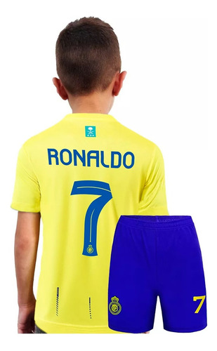 Kit Camiseta Y Short Cristiano Ronaldo Niño Al Nassr 7