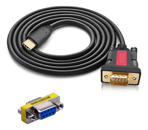 Cable Adaptador Convertidor Serie Usb Tipo C A Rs232 Db9 De