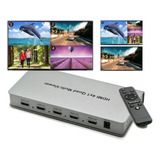 Hdmi 4x1  -quad Multi-viewer Com Controle Remoto.