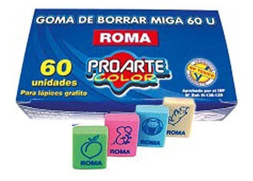 Goma Borrar Miga Proarte X60 Unds