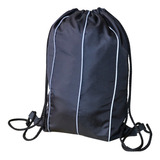 Tula Impermeable Negra Con Lineas Reflectivas