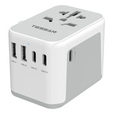 Adaptador De Corriente Universal De 5 Puertos Us+ (3 Usb C)