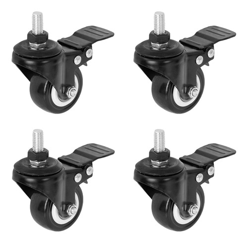 Set 4 Ruedas Giratorias Vivo M10 De 2'' Para Carros De Tv