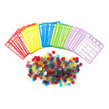 Juego De Bingo Yuanhe Con 50 Tarjetas De Bingo Y 500 Colorid