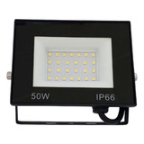 Refletor Led 50w Holofote Bivolt Prova D'água Ip66 Frio