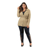 Casaco De Frio Plus Size Feminino Moda Outono Inverno