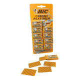 Lamina Bic Cartela 50 Uni. Barbeiro Profissional Gilete