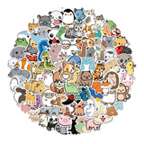 Animalitos Caricatura 50 Calcomanias Stickers Contra Agua